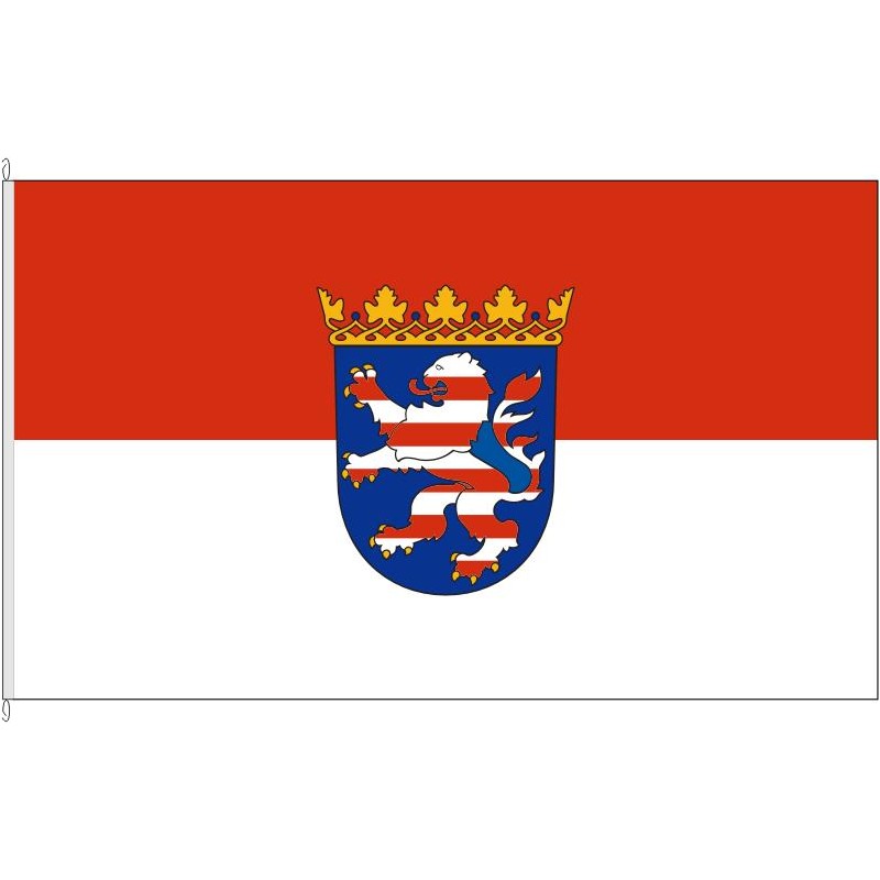 Fahne Flagge Hessen.