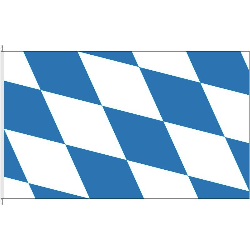 Fahne Flagge BY-Landesflagge Bayern.