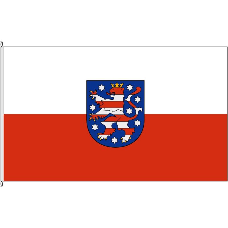 Fahne Flagge Thüringen.