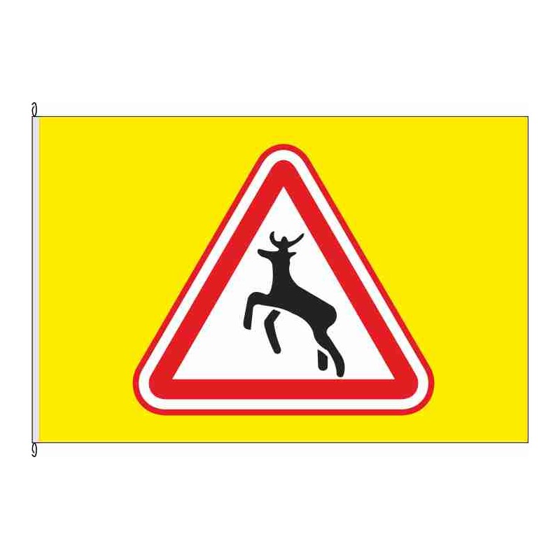 Fahne Flagge So-Schild Hirsch