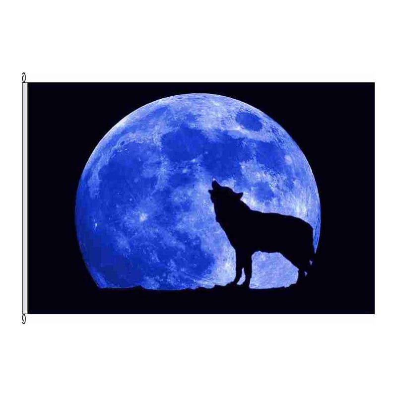 Fahne Flagge So-Heulender Wolf