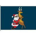 So-Santa and Reindeer blau