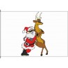 So-Santa and Reindeer weiß