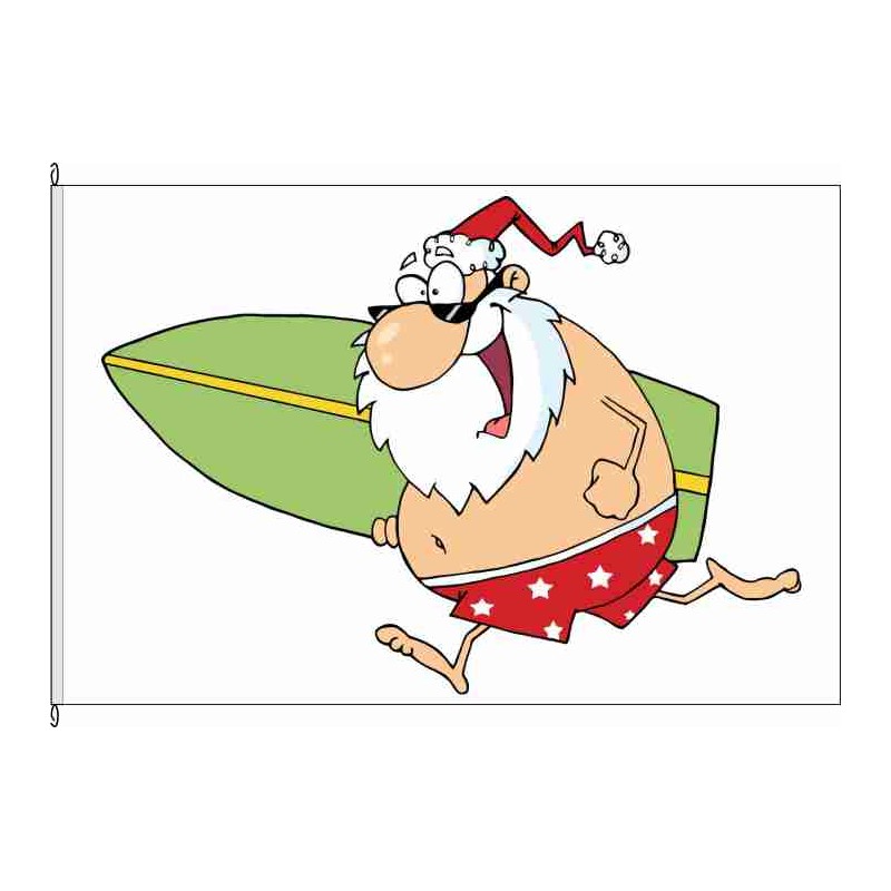 Fahne Flagge So-Santa-Surfer