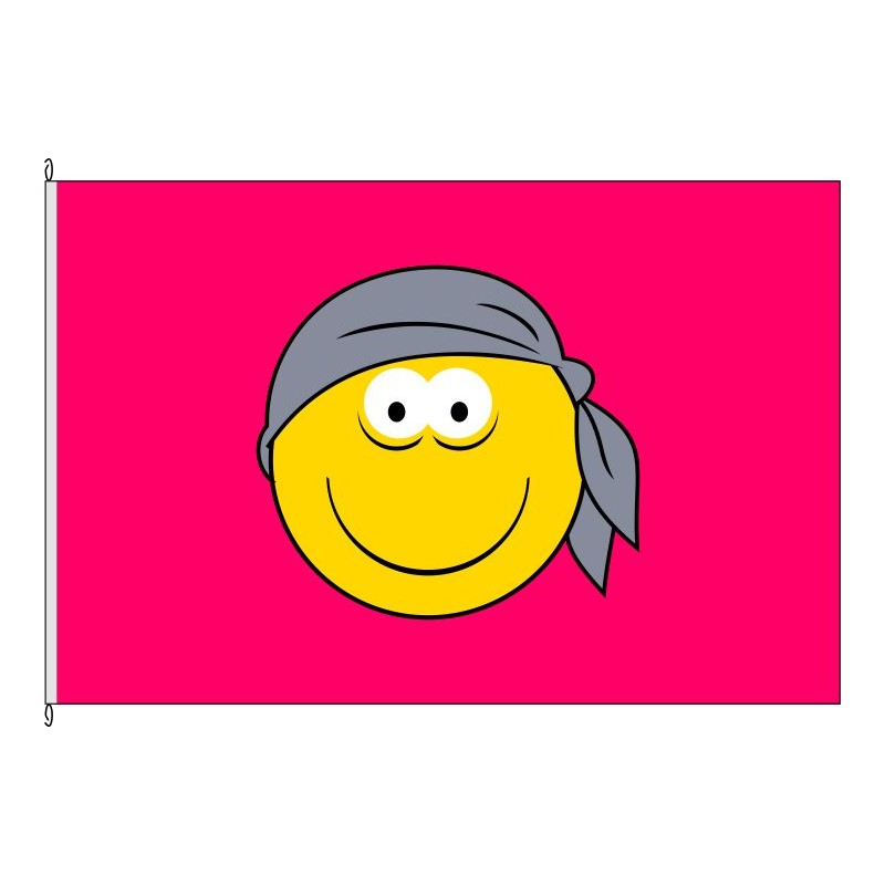 Fahne Flagge So-Piratensmiley