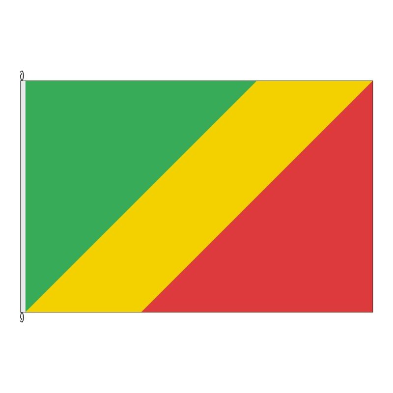 Fahne Flagge COG-Congo (Brazzaville)