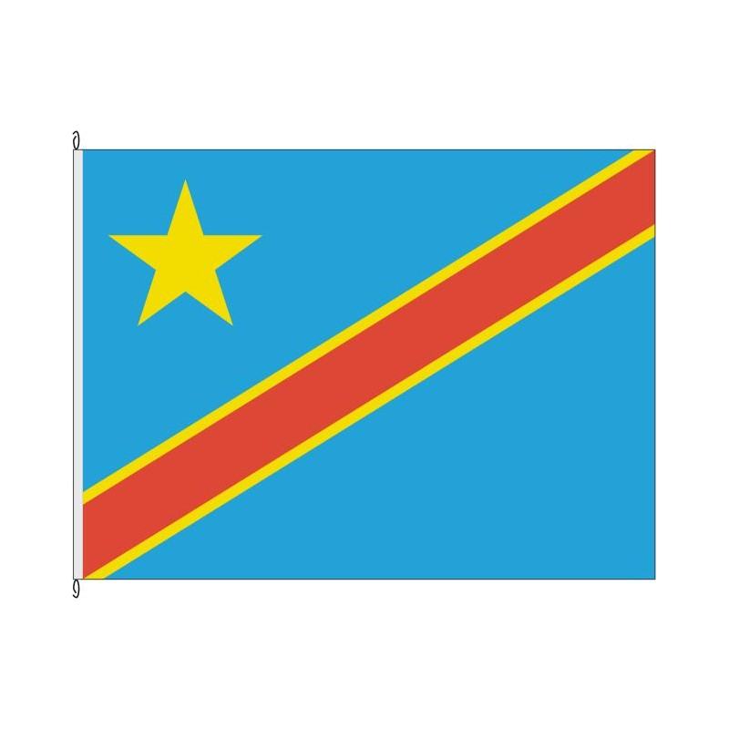 Fahne Flagge COD-Congo Demokratische Republik