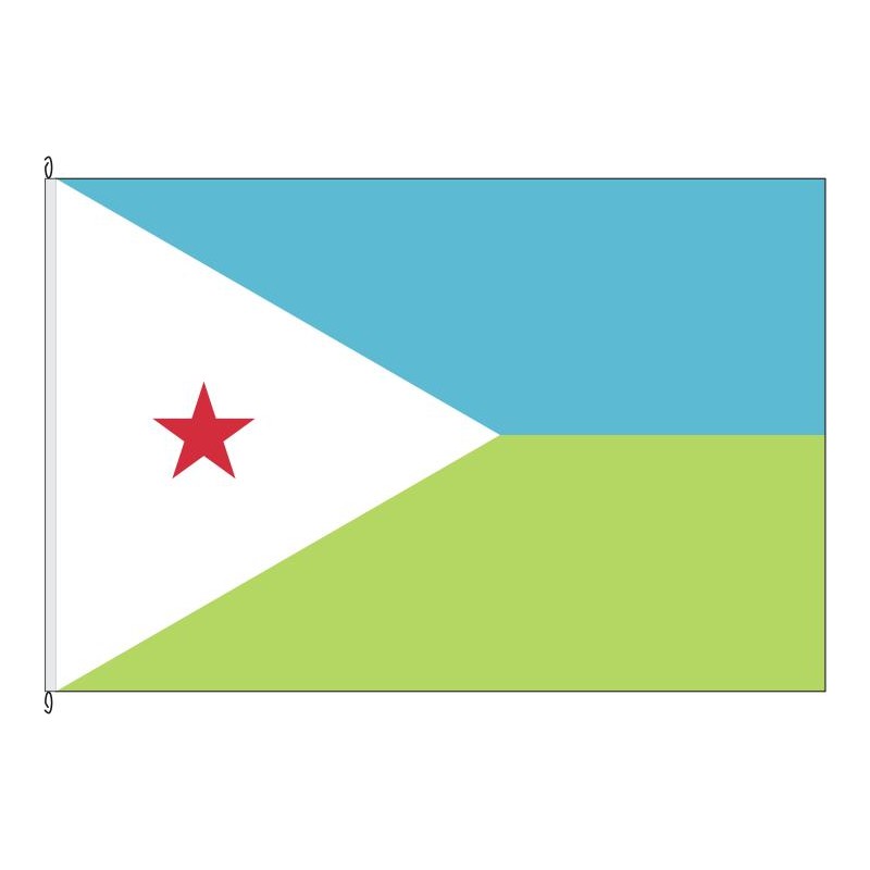 Fahne Flagge DJI-Djibouti