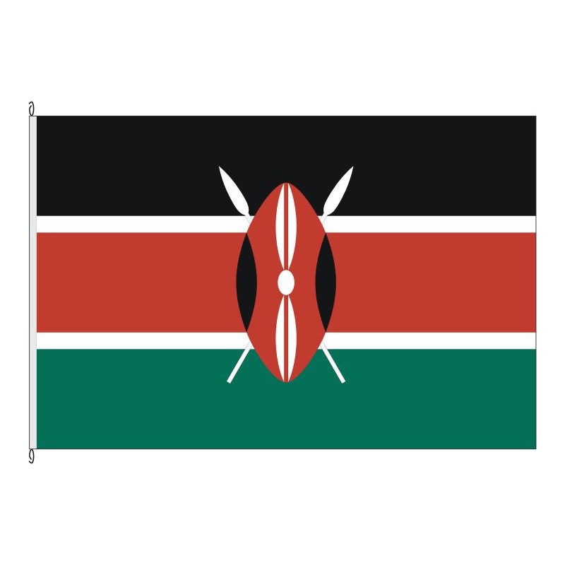 Kenia Kenya  Afrika Flagge Fahne Hißflagge Hissfahne 150 x 90 cm