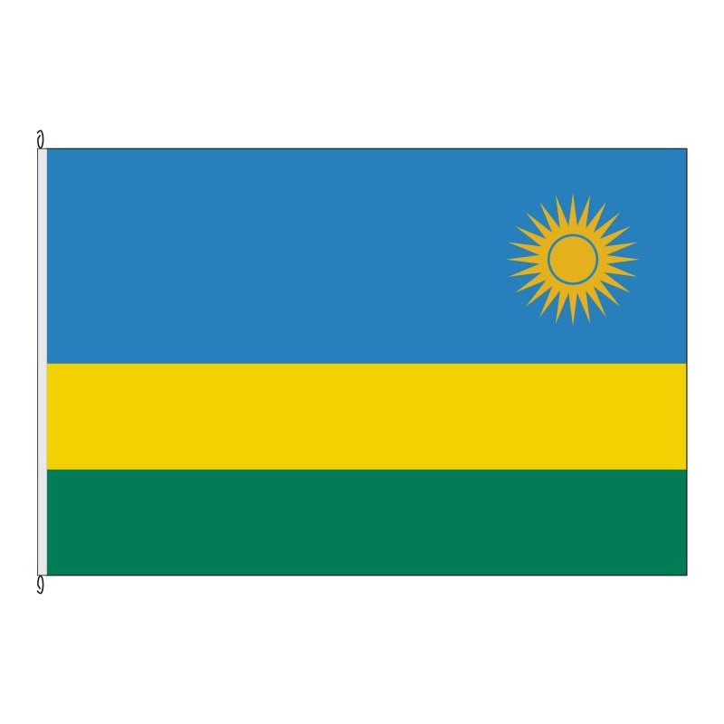 Fahne Flagge RWA-Rwanda
