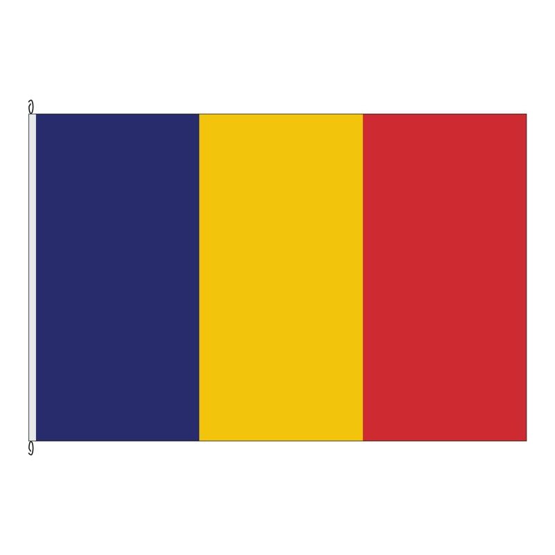 Fahne Flagge TCD-Tschad