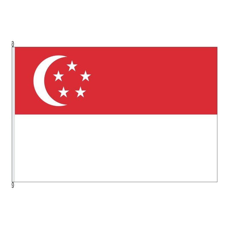 Fahne Flagge SGP-Singapur