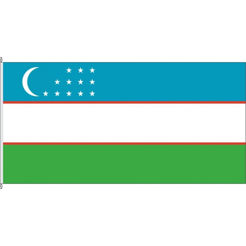 Fahne Flagge UZB-Usbekistan