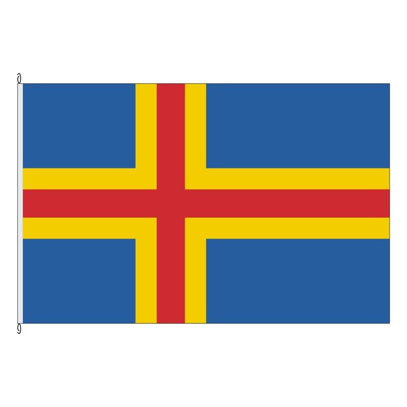 Fahne Flagge ALA-.Åland Islands