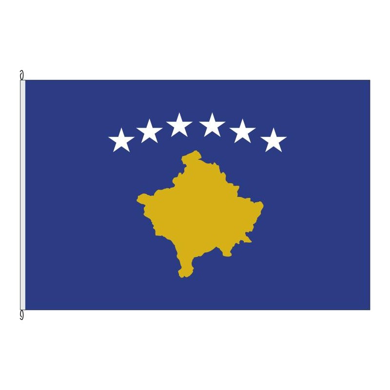 Fahne Flagge KOS-Kosovo