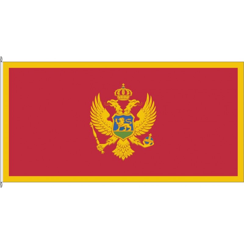 Fahne Flagge MNE-Montenegro