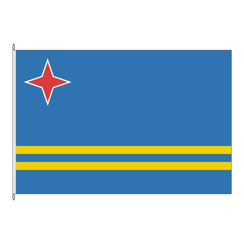 Fahne Flagge ABW-Aruba
