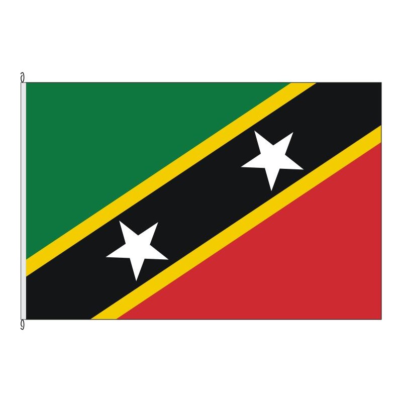 Fahne Flagge KNA-St. Kitts und Nevis
