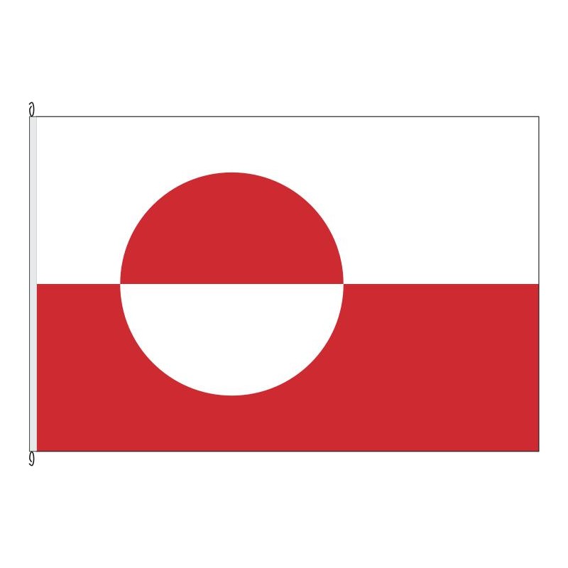 Fahne Flagge GRL-Grönland