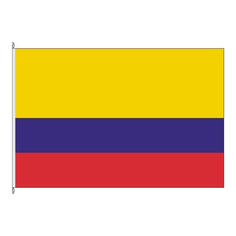 Kolumbien Fahne Flagge Hissflagge Nationalfahne mit Ösen ca 150x90 cm 