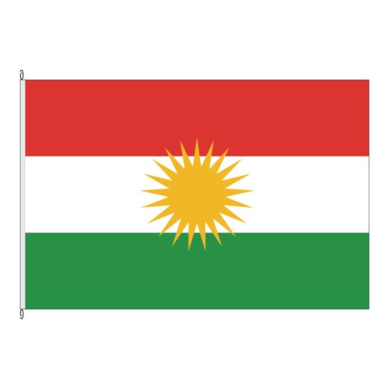 Fahne Flagge KDN-Kurdistan