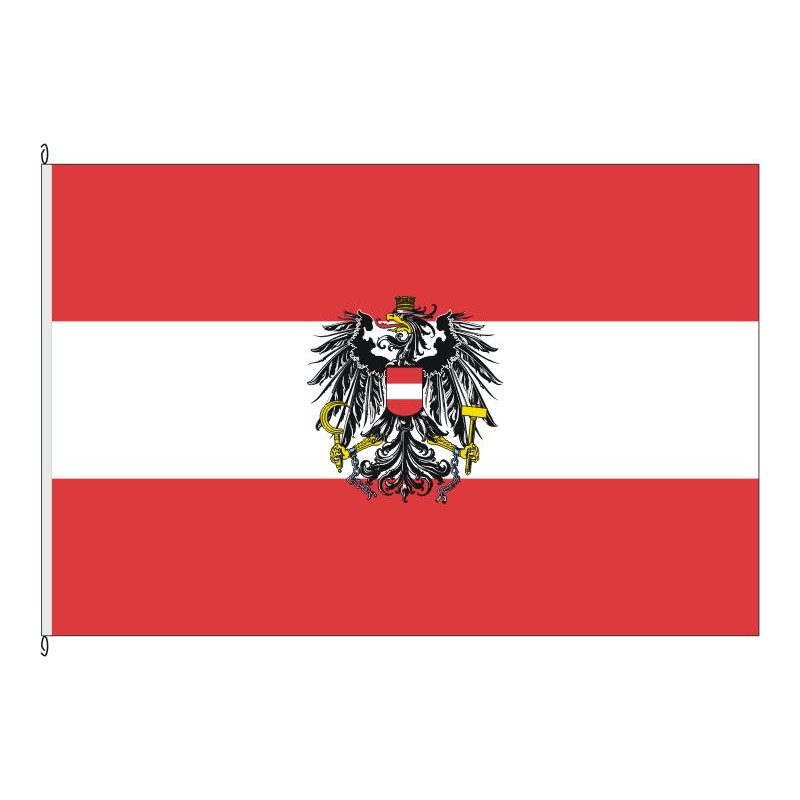 Fahne von .Österreich (Staatsflagge)