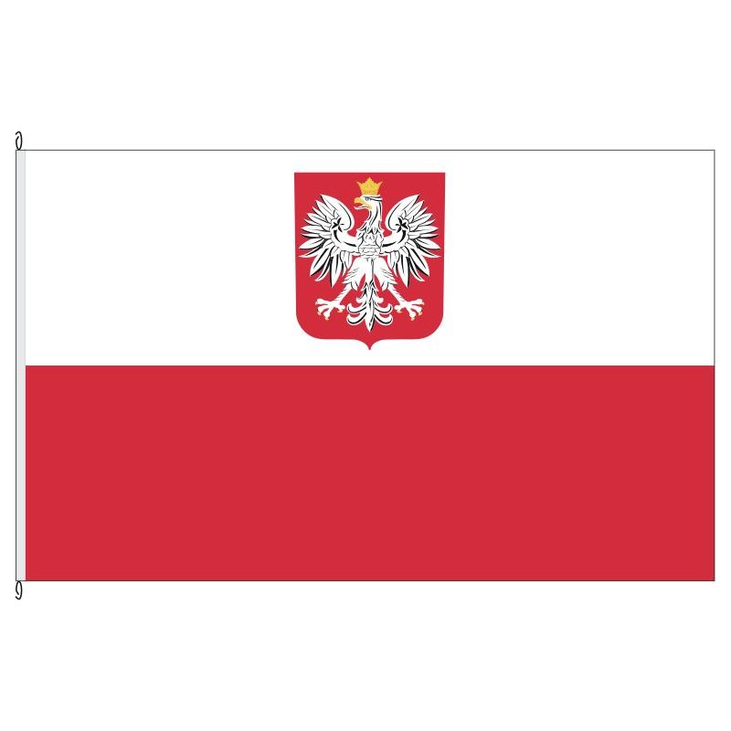 Fahne Flagge POL-Polen (Staatsflagge)