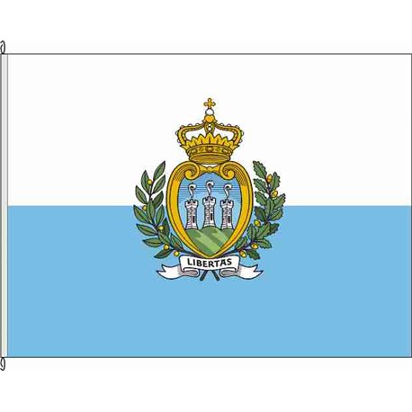 Fahne Flagge SMR-San Marino (Staatsflagge)