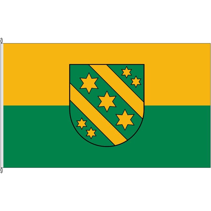 Aufkleber Landkreis Reutlingen Flagge Fahne 12 x 8 cm Autoaufkleber Sticker