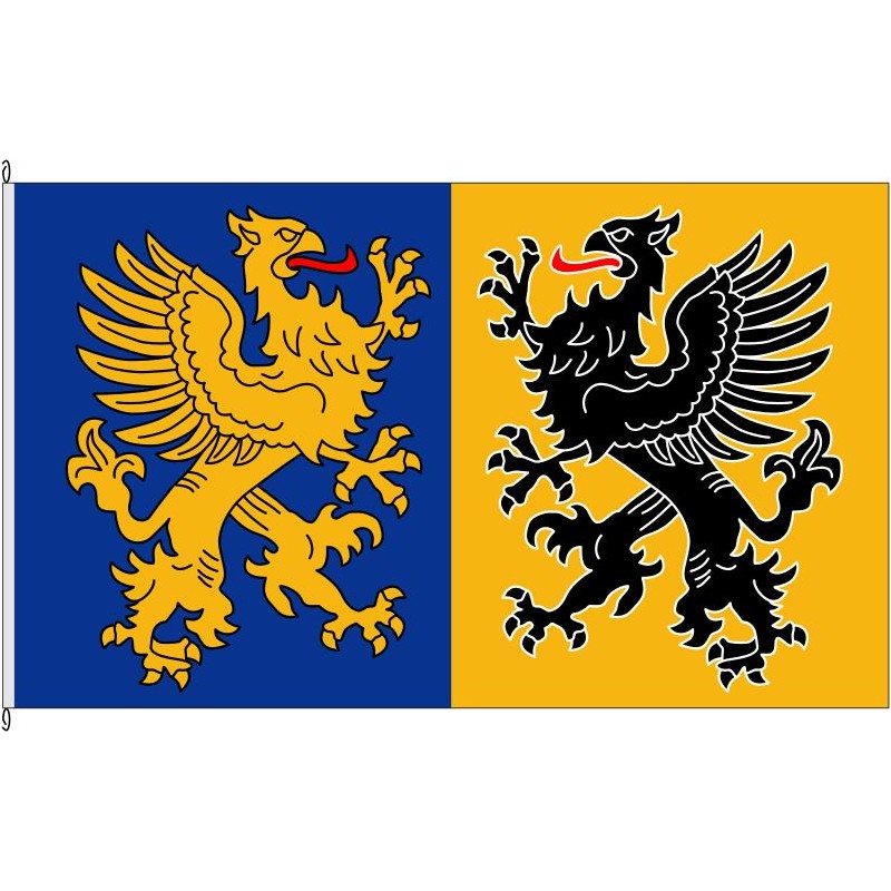 Fahne Flagge NVP-Landkreis Nordvorpommern historisch