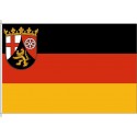 Landesflagge Rheinland-Pfalz.